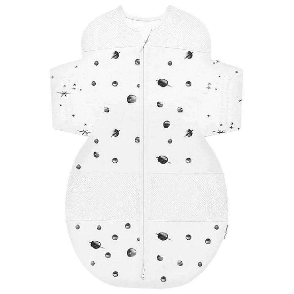 NIB SNOO Happiest Baby Sack Swaddle Wrap Ivory Planets - Size L (4-6 Months)